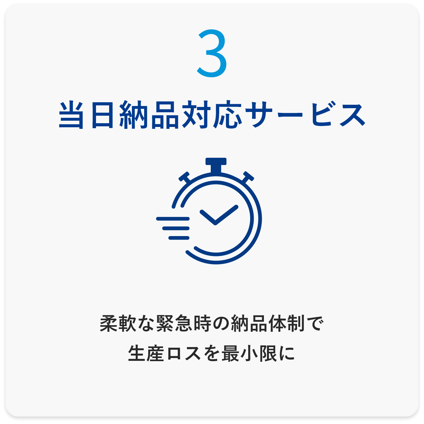 当日納品対応サービス